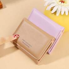 1pc Women Short Wallet, Large Capacity, Fashion Multi-Card Slot And Coin Pocket, Tri-Fold Coin Purse, ID & Credit Card Holder, Functional Cardholder, Women's Clutch Purse, Suitable For Daily Use, School Opening Gift, Back To School Gift, Graduation Gift, Birthday Gift, Women Gift