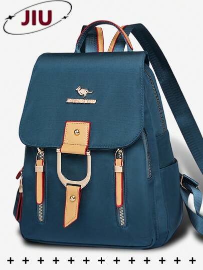 Anti-Theft Nylon Flap Backpack, Women's Wallet, Multifunctional Fashion Daily Bag, Multi-Pocket Lightweight Travel Bag, Large Capacity Minimalist Backpack, Convenient Backpack, Suitable For Students, Nurses, Teachers, Business People, Travel, Commuting, Shopping, Office, Dating, Hiking, Training, Work, Birthday Gift, Holiday Gift, Backpack