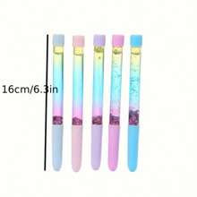20 Pieces Of Flowing Sand Pen, Fairy Wand Gel Pen, Fresh And Cute Creative Ins Girlish Heart Fairy Pen, Magic Colorful Signature Pen School Supplies, Back To School
