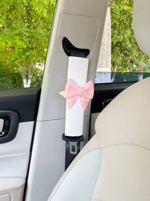 创意蝴蝶结汽车安全带护肩护颈套透气面料适合夏季车内用品