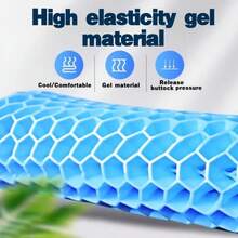 SelectSoma 凝胶坐垫，缓解长时间坐着的压力，适用于背痛、坐骨神经痛、尾骨痛 - 轮椅、汽车和卡车座椅、办公椅垫 - 蛋形坐垫 - 彩色 - 查看 3