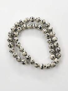 1 Strand Natural Dalmatian Jasper Round Beads Healing Energy Gemstone Loose Beads DIY Jewelry Making For Bracelet Necklace 4mm 6mm 8mm 10mm