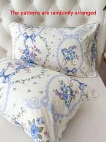 1pc 100% Polyester Floral Pattern Envelope Pillow Cover, No Filling - Multicolor - View 5