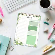 1pc/4 Styles, B6 Daily Delegate Notepad-To-Do Notebook, Double Sided 60 Pages 100gsm Thick Paper 7.1x5.1in Coil Notepad, Daily Planner, Work Planner, Back-To-School Season, School Supplies, Notebooks School Supplies, Back To School