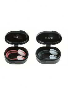 Precision Silicone Nose Clip For Swimming And Diving - Anti-Choking, Firm Fit, Black - 1 Box, Sports Training, No Falling Off, Nose Congestion, Beach Essentials, Beach Accessories, Pool Float