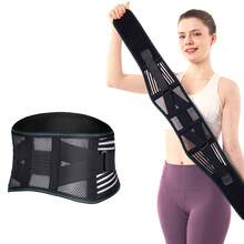 Lightweight Waist Brace Under Clothes - Breathable & Adjustable Lumbar Support Belt For Home, Work And Exercise - Suitable For Women & Men - Black - View 11