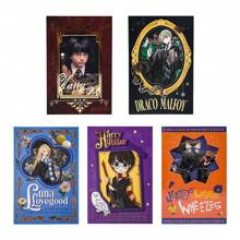 Harry Potter 1pc Harry Potter Colorful Hardcover Notebook, Draco, Harry & Luna Series, Comic Style Journal, Retro Hogwarts Diary, Gift For Graduation, Birthday, Mother's Day
