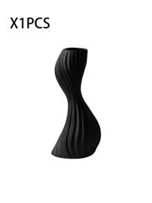 1 Stück Schwanen-Blumenvase aus Kunststoff, Blumenhalter, unzerbrechlich, geeignet für Büro, Arbeitszimmer, Wohnzimmer, Schlafzimmer, Heimdekoration