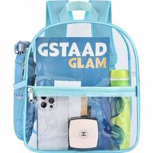 Local Delivery-- Clear Backpack For Stadium Events Clear Stadium Backpack 12x6x12 Bag Transparent Bookbag