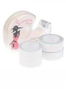 Elastane Double-Sided Secret Body And Clothing Tape, 5M Roll, Non-Textile, Clear Self-Adhesive Bra Accessory For All Skin Tones, Solid Color - 1 Roll