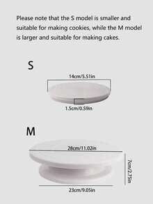 Rotating Cake Stand, Suitable For Baking - White - View 2