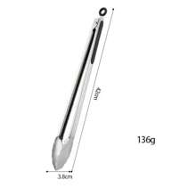 1 szt. Szczypce do grilla, ekstra długie szczypce do grilla, stalowe szczypce metalowe do gotowania, grillowania, barbecue/bbq, bufetu