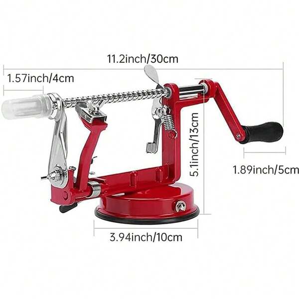 Kitchen Tool Apple Peeler Slinky Machine Fruit Cutter Slicer Corer 3 In 1 Red AU
