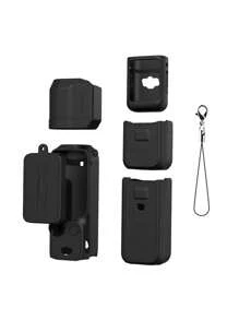 BRDRC Silicone Protective Case Set For OSMO POCKET 3 Camera, Including Body Sleeve, Lens Cover, Screen Shade, Tactile Skin-Friendly Material, Precise Molding, Anti-Scratch (Camera Not Included)