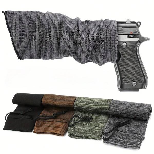 1 Stück 16 Zoll Silikon Pistolenärmel, Staubdicht, Rostschutz, feuchtigkeitsbeständig für die Jagd, Zugschnur Gewehrfutteral, taktisches Zubehör