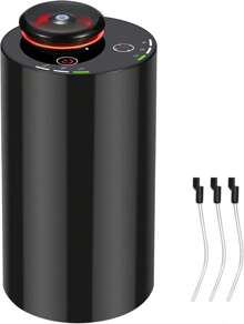 Waterless Diffuser For Essential Oil Nebulizer Battery Operated With 3 Mist Modes, 4 Timers, 7-Color LED – Aromatherapy Diffuser, Car Freshener Diffuser For Home Hotel Office (Black) Halloween Christmas New Year