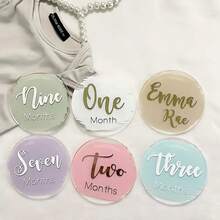 50pcs Transparent Acrylic Circle Discs, Blank Clear Acrylic Round Plates, Circular Plastic Acrylic Sheets For DIY Painting Crafts And Holiday Party Decorations, Creative Graffiti Labels, Hand-Painted Coasters, Multipurpose Handicrafts, Smooth Surface, Handmade Gifts,Back To School,School Supplies - Multicolor - View 12