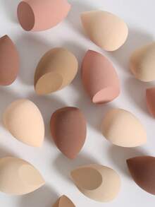 [12pcs Water-Absorbent Makeup Sponges] 12pcs Latex-Free, Water-Absorbent Polyurethane Makeup Sponges - Suitable For Liquid, Cream, And Powder Foundations - Available In Multiple Colors - Multicolor - View 2