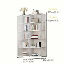 1 件便携式衣柜，卧室家用易组装布衣柜收纳柜，材质：不锈钢管 + 无纺布 + 塑料 - 彩色 - 查看 4