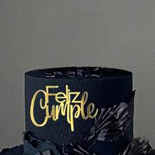 3Pcs Spanish "Feliz Cumpleaños" Birthday Cake Topper, Birthday Party Cake Decorations - Ins Cake Topper For Birthday Party Decor, Social Media Photo Props, Festive Events