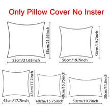 2pcs/4pcs/6pcs White Soft Comfortable Pillow Covers Without Inner Pillow, Suitable For Thanksgiving, Halloween, Christmas Decoration, For Hotel, Home Decor, Sofa, Bedroom, Living Room