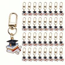 20 件经典复古毕业季礼物医生帽考试学生合金材料创意龙虾扣/链钥匙扣，适合七月毕业返校礼物、毕业派对礼物、包包装饰、手机车钥匙吊坠礼物、九月教师节礼物、送给挚友的礼物、送给学生、老师和同学的纪念品