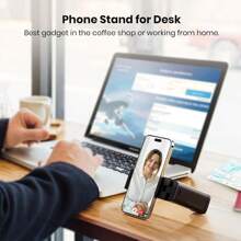 1pc Foldable & Expandable Phone Stand - Car Phone Holder - Car Accessories - 360° Rotating Multi-Use Non-Slip Mat Desk Stand, Live Streaming Travel Phone Holder, 360° Rotating Phone Stand, Selfie Tool Car Navigation Stand, Luggage Compatible Live Streaming Stand - Black/Pink/Green - Gift - Travel Essential