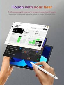 适用于 iPad (A16) 11 英寸第 11 代（2025 款）的触控笔，带 LED 电源指示灯，兼容 2018-2025 年款 iPad，笔尖可更换设计，兼容 iPad 6 (9.7 英寸)，配备 Type-C 充电线，兼容 iPad 第 10 代。双击触控笔顶部即可开机。