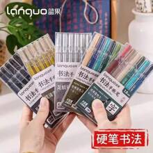 6pcs Calligraphy 1.0mm Color Gel Pens Set Bold Tip Ballpoint For Writing Drawing Painting Marker School,School Supplies,Back To School