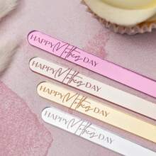 Customized Laser Engraved Ice Cream Sticks With Name, Personalized Ice Cream Bars, Holiday Gifts, Homemade Ice Cream Pops, Reusable Sticks, Ideal For DIY Ice Pops At Home, Festivals, Weddings, Graduations, Party Events - Multicolor - View 5