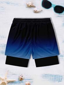 Men's Fashion Casual Sports & Vacation Beach Shorts - Multicolor - View 3