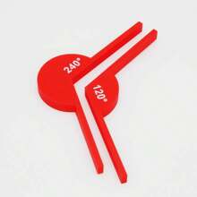 1 Set Of Mathematics Learning Tools - Angle Measurement Instrument, Geometric Angle Display Tool, Plastic Material, Suitable For Children's Angle Recognition Educational Tools | Sturdy , School Supplies,Back To School