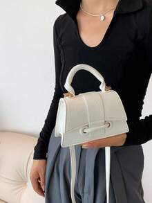 Fashionable Shoulder Bag For Women, Casual And Versatile, Suitable For Back To School And Commuting - White - View 3