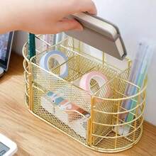 Stylish Nordic Metal Desk Organizer For Summer: Multifunctional & Durable - 金色 - 查看 3