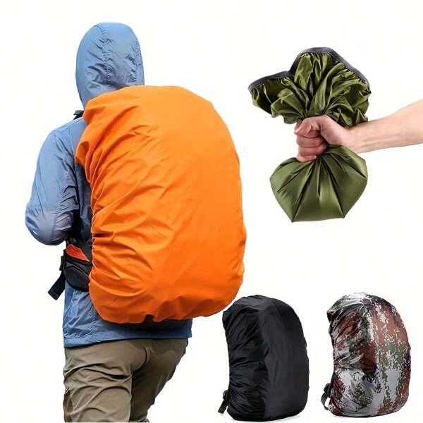 Dieser multifunktionale tragbare Outdoor-Rucksackregenschutz ist faltbar, reißfest, regen- und schneesicher, staubdicht, sonnen- und kratzfest, verschleißfest und langanhaltend. Er ist ultraleicht und leicht zu tragen, geeignet für Wanderrucksäcke und Schulranzen.