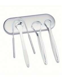 Stainless Steel Tongue Cleaner, Oral Tongue Coating Removal Tool, Safe Curved Design, Gentle Cleaning, Helps Reduce Mouth Odor, Flexible Oral Hygiene Instrument