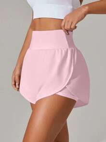 Women's Moisture-Wicking Breathable Sports Shorts, Summer Pink - Pink - View 4