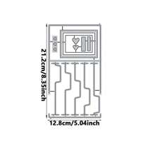 1 pieza Caja de regalo 3D plegable y tarjeta de felicitación plegable troquel, troqueles de corte de metal gris, plantilla de tallado de papel para hacer tarjetas, álbumes de recortes y decoraciones artesanales DIY