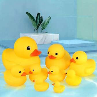 Cute Yellow Rubber Duck - PVC, Ideal For Bathing And Pool Play, Fun Water Toy For Teens, Pool Toy