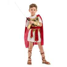 Disfraz de Guerrero Romano para Niños - Conjunto de Disfraz de Gladiador Antiguo para Hombre, Traje de Actuación, Capa, Armadura, Disfraz de Guerrero Espartano para Cosplay y Festival de Niños - Multicolor - Ver 8