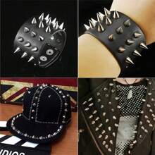 30/50/100/200Pcs Spiked Punk Rivets Multiple Sizes Screw Back Studs Punk Rock Bullet Rivets For Home DIY Sewing Clothing Leather Craft