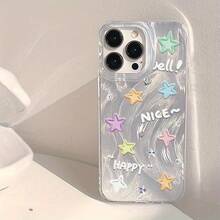 Funda de hilo para teléfono 14/15, nueva, con orificios grandes, compatible con 11 Pro Max/12/13/14/15. Funda anticaídas de hilo. - Plateado - Ver 1
