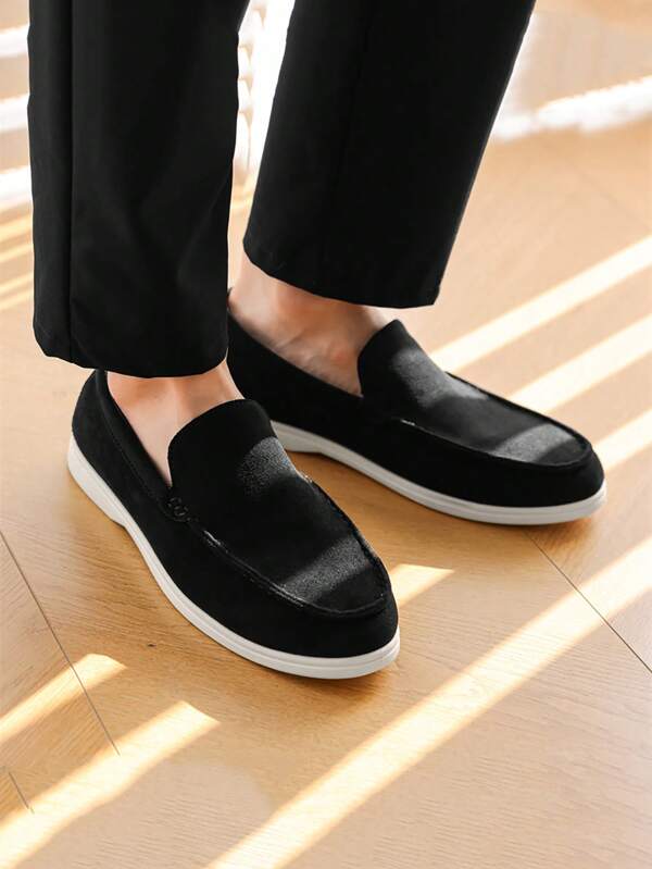 Men's Loafers, Summer New Non-Slip Wear-Resistant Flat Lightweight Comfortable Slip-On Shoes, Outdoor Casual Driving Shoes, Big Size Breathable Moccasins, Fashion Luxury Deodorant Canvas Sporty Shoes, Color Blocking Casual Espadrilles All Season