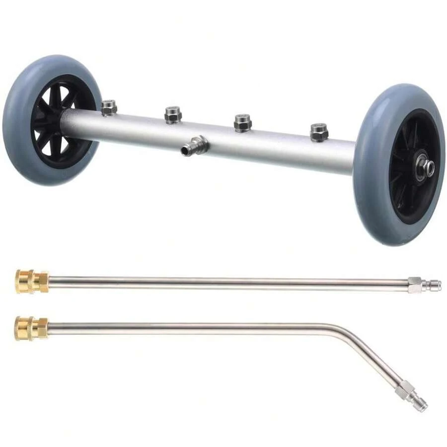 RIDGE WASHER Pressure Washer Undercarriage Cleaner, 16 Inch Undercarriage Washer, Hydraulic Powered Under Car Cleaner With Straight Extension Wand, 4000 PSI, FathersDayGift