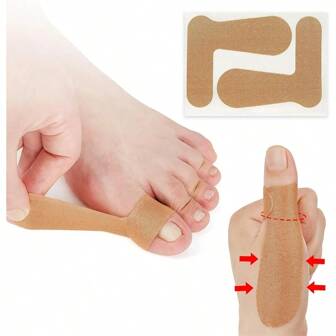 8-16pcs/Set Unisex Finger/Toe Protector Tapes, Thumb Joint Fixation Tapes, Big Toe Bone Friction Protector Strips
