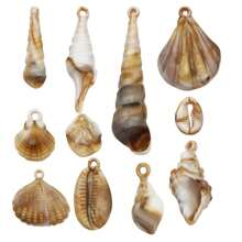 22pc Acrylic Ocean Charm Pendants Shell Conch Pendant For DIY Women Earring Bracelet Necklace Jewelry Making Accessories