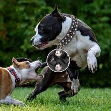 Adjustable Leather Spiked Pet Collar, Punk Style, Anti-Bite Necklace For Medium And Large Pets - Multicolor - View 6