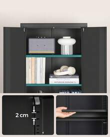 Filing Cabinets - Siyah - Görünüm 3