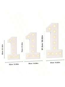 3ft Marquee Numbers, Light Up Numbers, Mosaic Numbers For Balloons, Number 1 Balloon Frame, Marquee Light Up Letters,0123456789st Birthday Decorations, First Party Anniversary Decorations