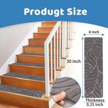 15 PCS Non-Slip Stair Mats - Carpet Step Protectors For Home Indoor Pets  Elders